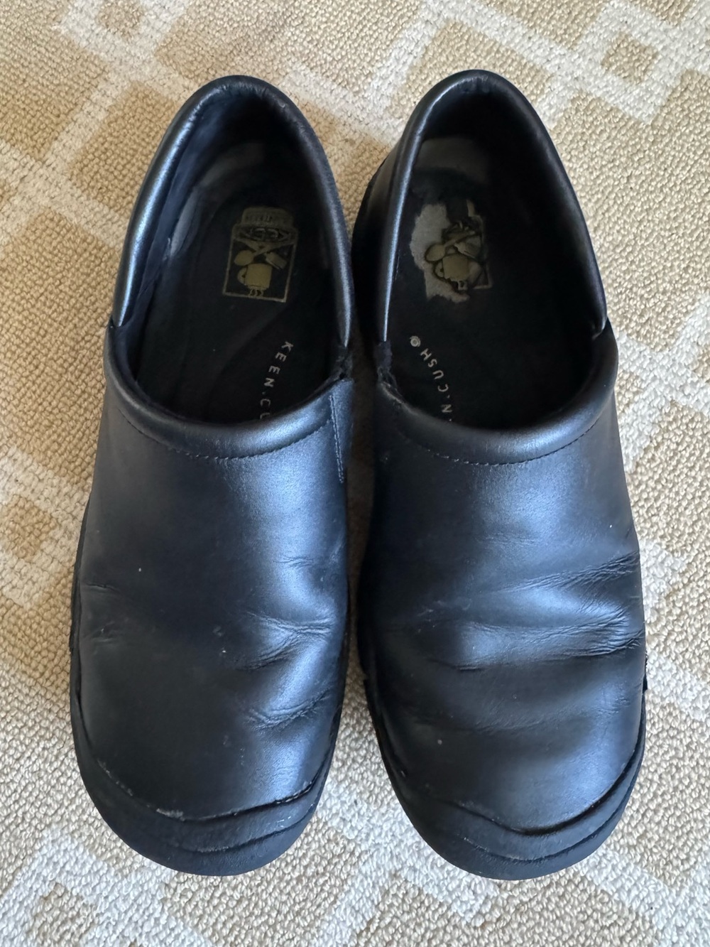 KEEN Canteen Leather Slip-On Clogs Black Comfort Work Shoes Men’s 9.5 - Picture 9 of 13